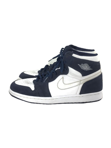 NIKE◆AIR JORDAN 1 (2001 ADDITION)/エアジョーダン/ホワイト/136060-101/28.5c