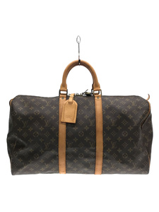 LOUIS VUITTON◆キーポル50_モノグラム_BRW/PVC/BRW