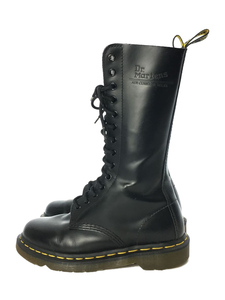 Dr.Martens◆14ホールシューズ/レースアップブーツ/UK4/BLK/レザー/10103