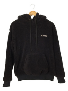 X-LARGE◆ボアパーカー/M/ポリエステル/ブラック/無地/01193302/BOA PULLOVER HOODIE