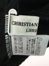 CHRISTIAN AUJARD LIBERTE◆長袖カットソー/13/ウール/BLK/総柄_画像3