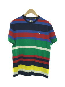 POLO RALPH LAUREN◆CLASSIC FIT/Tシャツ/M/コットン/マルチカラー/ボーダー