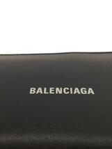 BALENCIAGA◆ラウンドファスナー/長財布/レザー/BLK/メンズ/594290_画像3