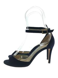 JIMMY CHOO◆オープントゥ/パンプス/35/ネイビー/スウェード/ヒール傷・色移り有