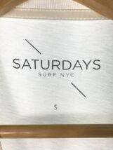 Saturdays NYC(SATURDAYS SURF NYC)◆Tシャツ/S/コットン/WHT/BBM-1743-A_画像3