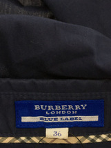 BURBERRY BLUE LABEL◆ブラウス/36/コットン/NVY/ネイビー/無地_画像3