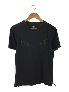 FENDI◆モンスターTシャツ/M/コットン/BLK/黒/FY0894 A28I/ラインストーン