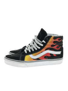 VANS◆SK-Hi Reissue/Flame/ハイカットスニーカー/27.5cm/BLK