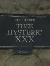 THEE HYSTERIC XXX◆2019年モデル/トレンチコート/M/ナイロン/KHK/無地/06193AC03_画像3