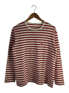 SCYE◆長袖Tシャツ/40/コットン/RED/ボーダー/1118-21494