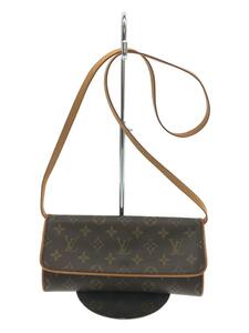 LOUIS VUITTON◆ポシェット・ツインGM_モノグラム_BRW/PVC/BRW