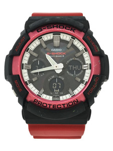 CASIO◆ソーラー腕時計・G-SHOCK/デジアナ/BLK/RED