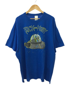 Tシャツ/-/コットン/BLU/無地/3XL/rick and morty