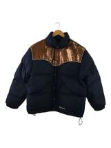 Supreme◆22AW/Glitter Yoke Down Puffer Jacket/ダウンジャケット/XL/ネイビー_画像1