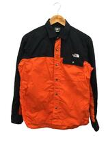 THE NORTH FACE◆L/S NUPTSE SHIRT_ロングスリーブヌプシシャツ/S/ナイロン/ORN/無地_画像1