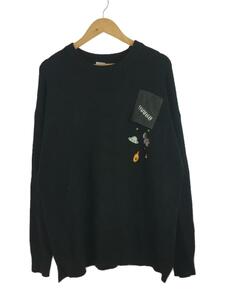 HOOK◆トップス/XL/コットン/BLK/無地