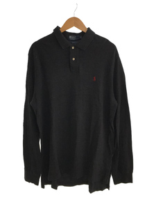 POLO RALPH LAUREN◆ポロシャツ/XXL/コットン/GRY