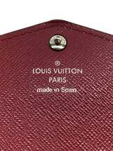 LOUIS VUITTON◆ポルト・フォイユ・サラ_エピ_RED/レザー/RED/レディース_画像3