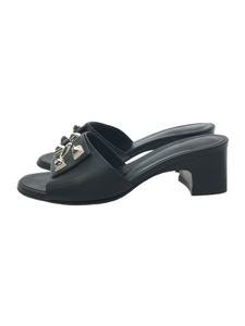 HERMES* sandals /35.5/BLK