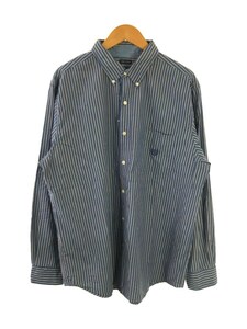 CHAPS RALPH LAUREN◆長袖シャツ/XL/コットン/BLU/ストライプ