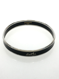 Hermes ◆ Emaille Pm/Horse/Bangle/Black/Ladies