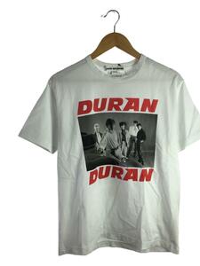 JUNYA WATANABE COMME des GARCONS◆DURAN DURAN/Tシャツ/M/コットン/ホワイト/プリント/JK-T010