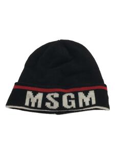 MSGM◆ニットキャップ/-/レーヨン/BLK/メンズ/2470ML