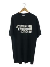 VETEMENTS◆21SS/LOGO LIMITED EDITION T-SHIRT/Tシャツ/M/コットン/BLK/UE51TR810B_画像1