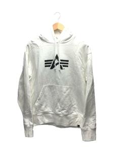 ALPHA INDUSTRIES◆パーカー/L/コットン/WHT/TC1556/アルファインダストリーズ