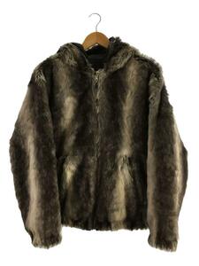 Supreme◆Faux Fur Reversible Hooded Jacket/ジャケット/S/アクリル/GRY