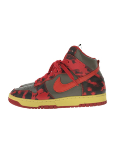 NIKE◆Dunk High 1985 Red Acid Wash/ハイカットスニーカー/27cm/RED