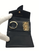 MICHAEL KORS◆キーケース/レザー/BLK/レディース/32F1GGRN0L_画像4