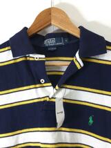 POLO RALPH LAUREN◆ポロシャツ/S/コットン/NVY/ボーダー_画像7