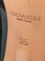 COACH◆パンプス/35/BLK/エナメル/ヒール傷有_画像5