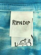 RIPNDIP◆Tシャツ/L/コットン/マルチカラー/タイダイ/イプリント_画像3