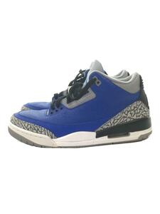 NIKE◆AIR JORDAN 3 RETRO_エアジョーダン 3 レトロ/26.5cm/BLU