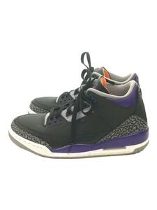 NIKE◆AIR JORDAN 3 RETRO_エアジョーダン 3 レトロ/27.5cm/BLK