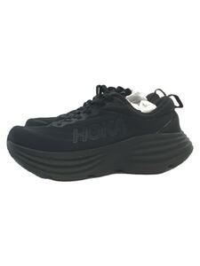 HOKA ONE ONE◆bondi 8 wide/ロゴデザインローカットスニーカー/27.5cm/ブラック/1127953