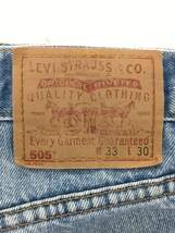 Levi’s◆ボトム/33/コットン/IDG/無地_画像4