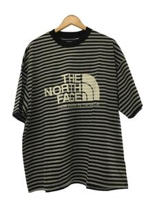 THE NORTH FACE PURPLE LABEL◆Tシャツ/L/コットン/GRY/ボーダー/nt3220n