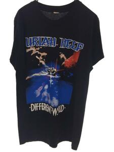90s/URIAH HEEP/DIFFERNT WORLD/1991_ツアーTシャツ/コットン/BLK