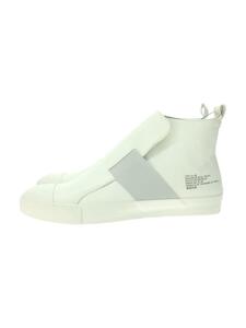 ZUCCa◆ハイカットスニーカー/L/WHT/ベルテッドスニーカー