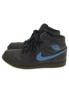 NIKE◆AIR JORDAN 1 MID/エアジョーダンミッド/ネイビー/554724-405/26.5cm/NVY