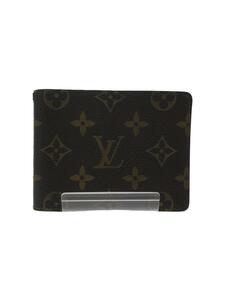LOUIS VUITTON*2. folding purse / leather / Brown / monogram / lady's 