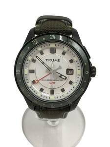 TRUME/クォーツ腕時計/アナログ/ナイロン/BEG/KHK/ME25-UAA0