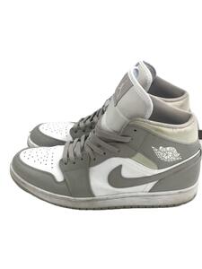 NIKE◆AIR JORDAN 1 MID_エア ジョーダン 1 ミッド/29cm/GRY/レザー