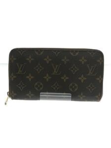 LOUIS VUITTON◆ジッピー・オーガナイザー_モノグラム_ブラウン/長財布/M60002/ラウンドファスナー