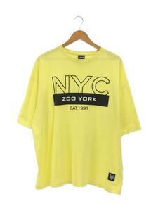 ZOO YORK◆ロゴTシャツ/LL/コットン/YLW/プリント