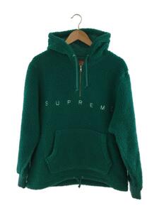 Supreme◆15FW/Sherpa Fleece Pullover/パーカー/S/ポリエステル/グリーン