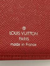 LOUIS VUITTON◆ポルト・モネ・ビエヴィエノワ_エピ_RED/レザー/RED/レディース_画像3